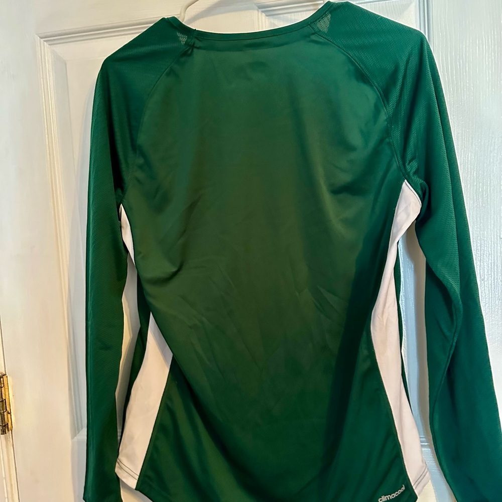 adidas Green and White Long Sleeve dry fit - Picture 2 of 3